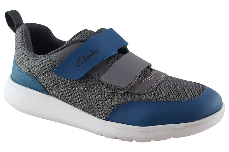 Clarks Scape Flex K Blue Combi Boys Sports