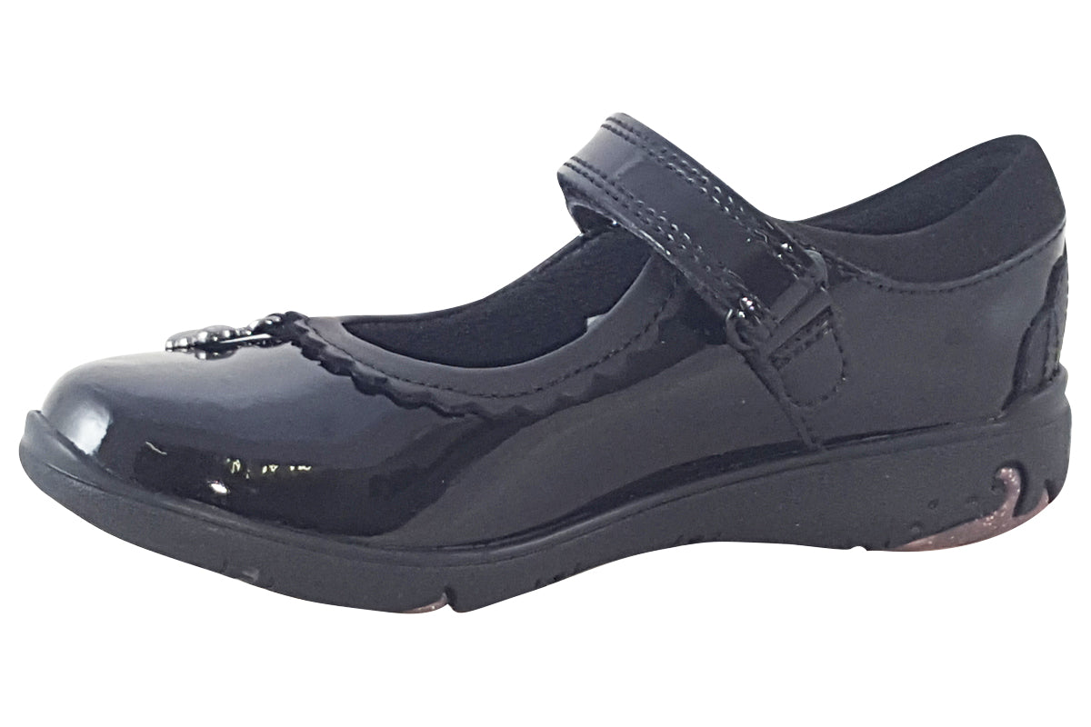 clarks-sea-shimmer-t-black-pat-girls-shoes-left