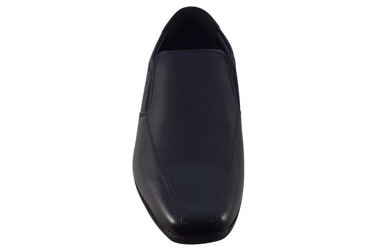 clarks sidton edge black leather mens shoes top