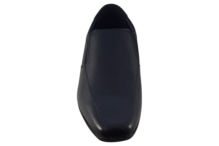 Clarks Sidton Edge Black Leather Mens Shoes