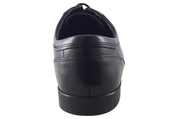 Clarks Sidton Lace Black Leather Mens Shoes