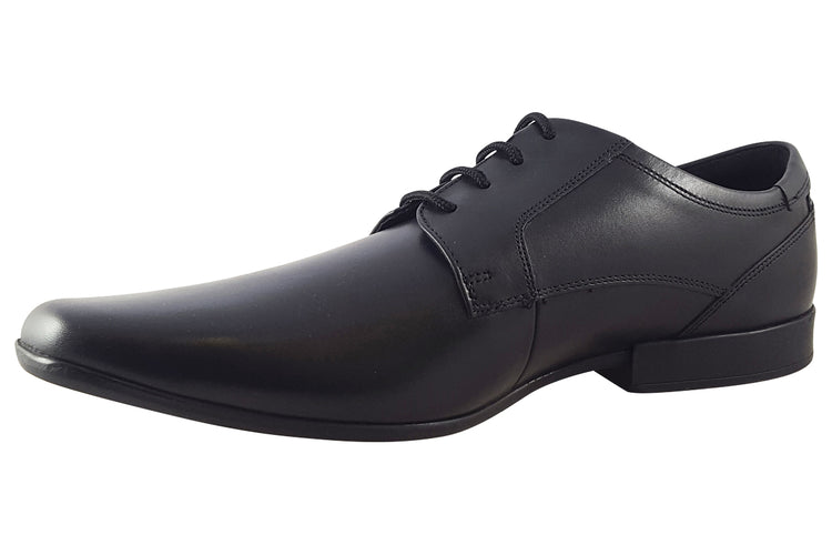 Clarks Sidton Lace Black Leather Mens Shoes