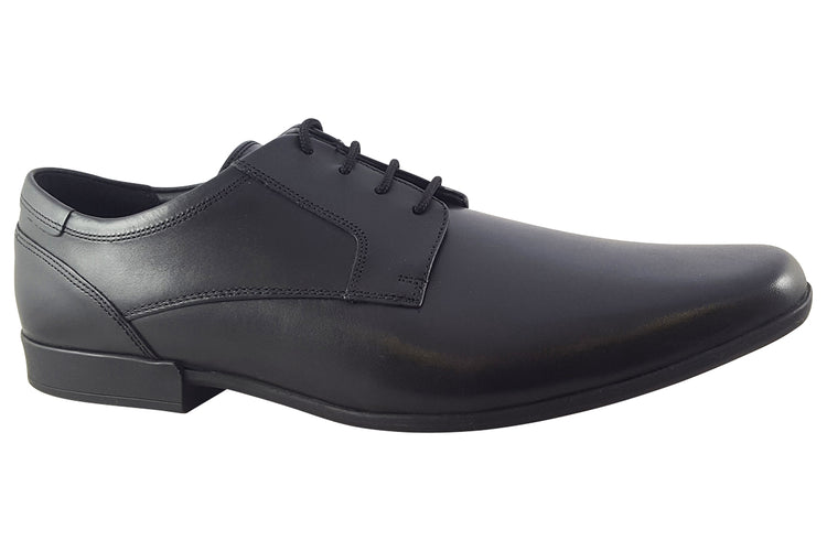 Clarks Sidton Lace Black Leather Mens Shoes