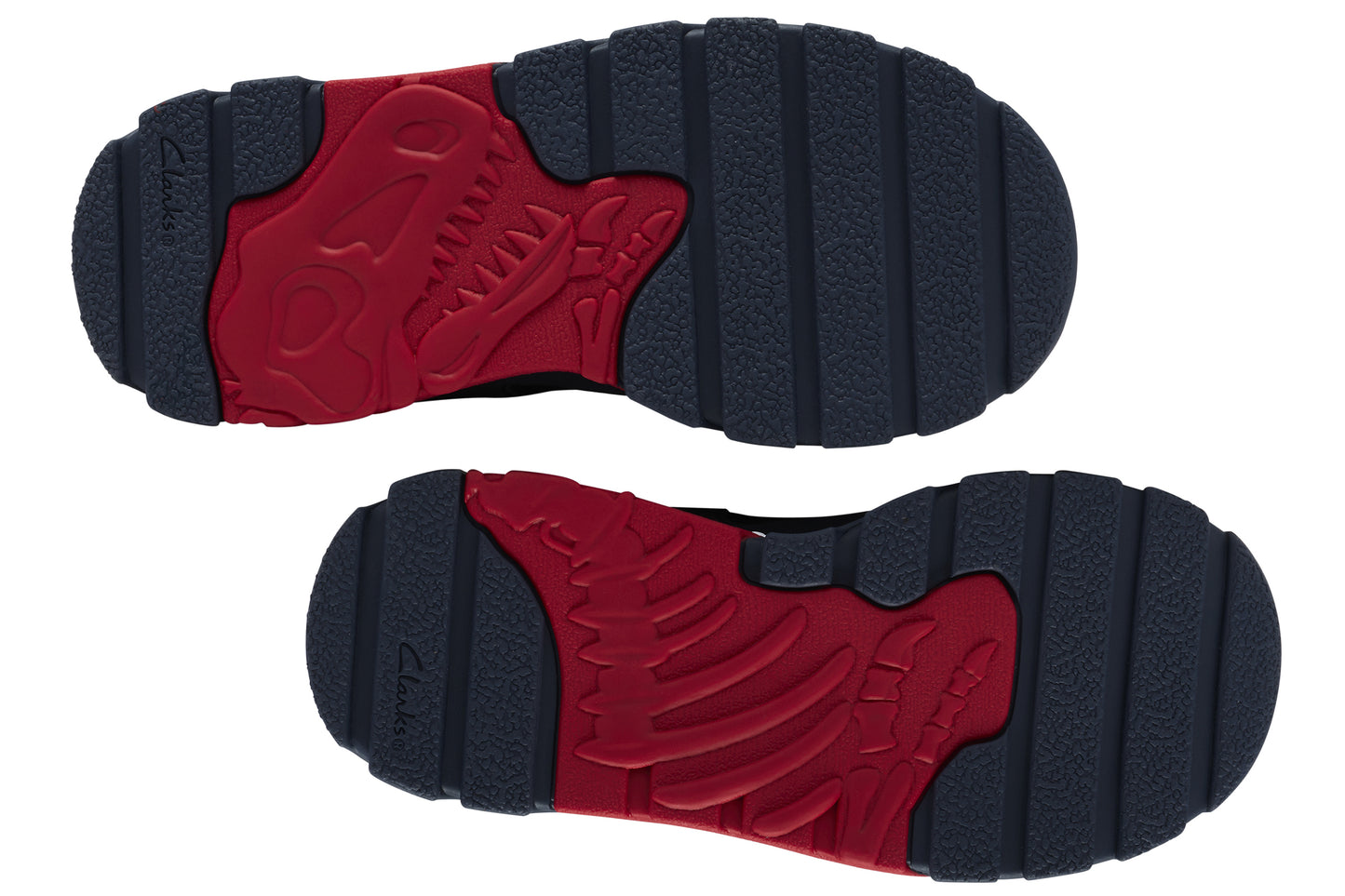Clarks Steggy2Track K Navy/Red Boys Shoes