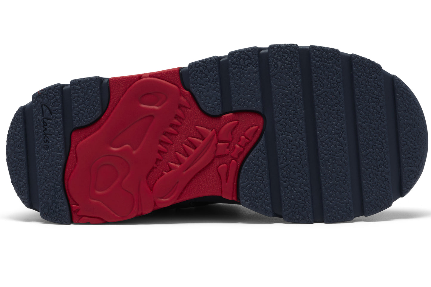 Clarks Steggy2Track K Navy/Red Boys Shoes