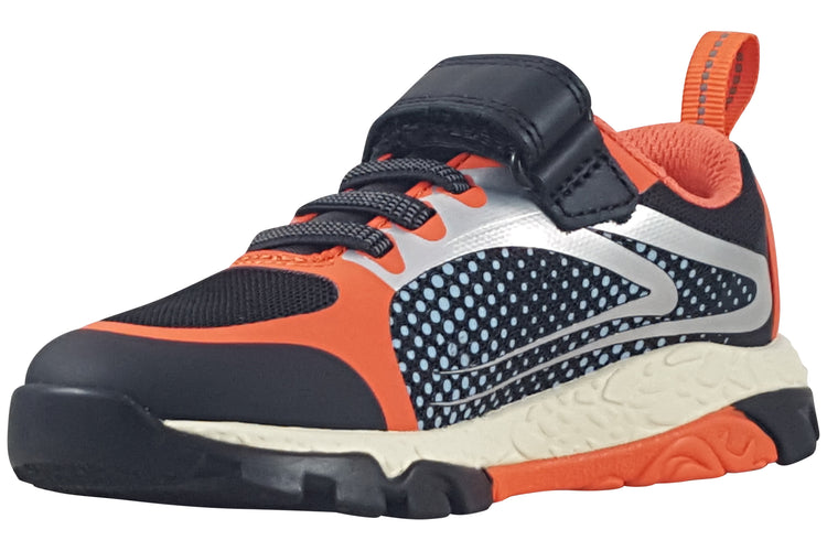 Clarks Steggy2 Fly K Black/Orange Boys Sports