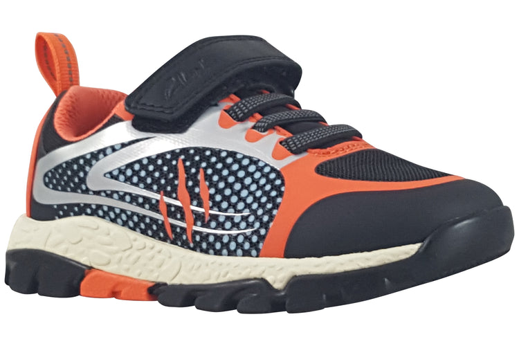 Clarks Steggy2 Fly K Black/Orange Boys Sports