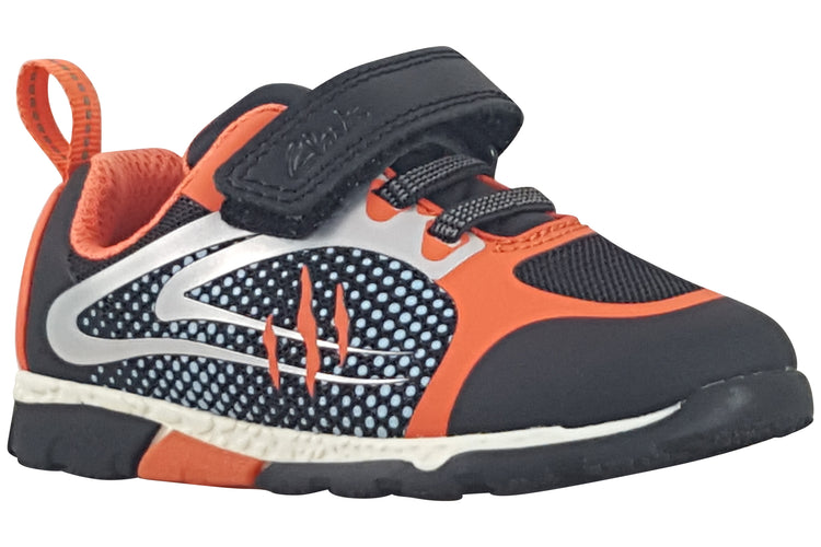 Clarks Steggy2 Fly T Black/Orange Boys Sports