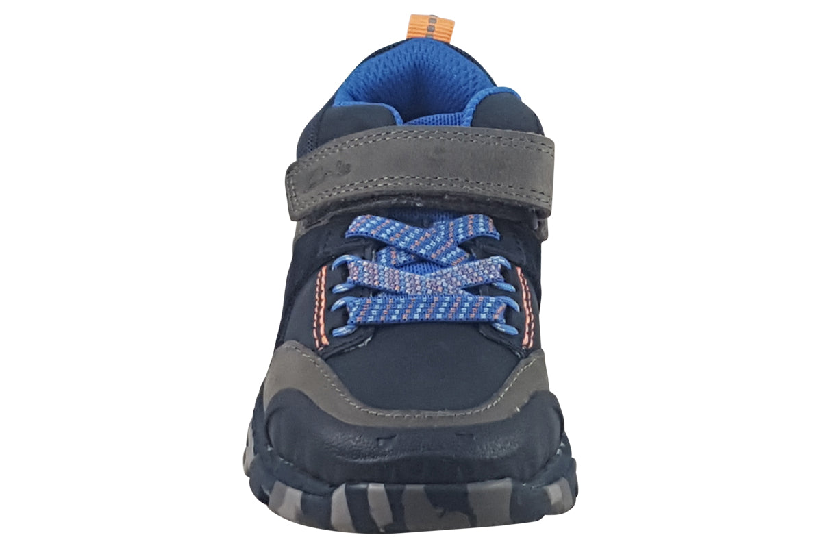 clarks steggy2 glow k navy combi boys sandals top
