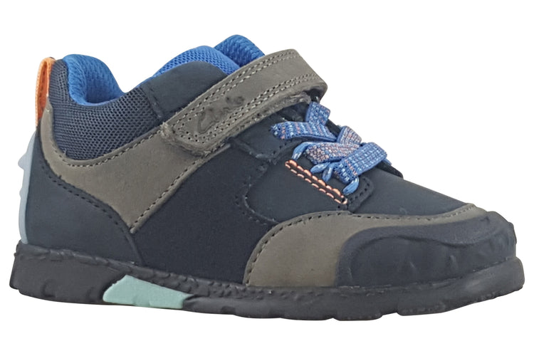 Clarks Steggy2 Glow T Navy Combi Boys Boots