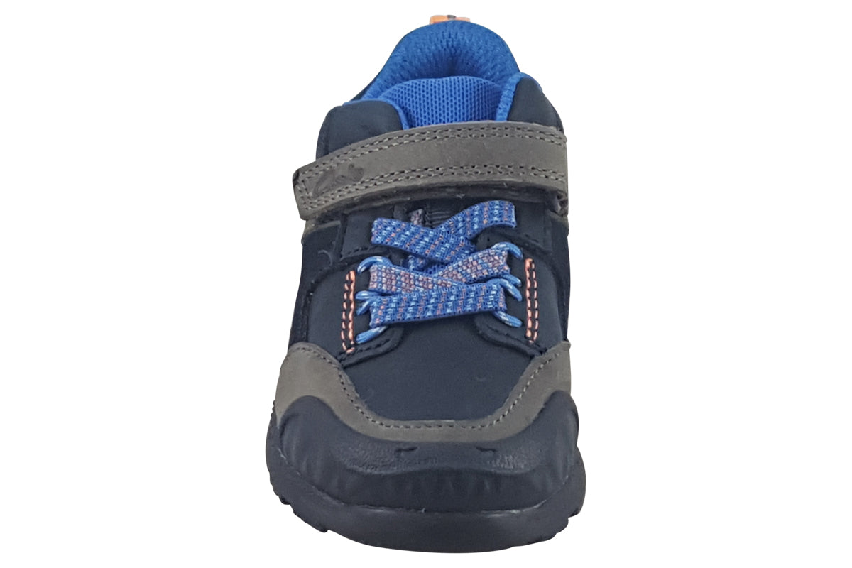 clarks steggy2 glow t navy combi boys sandals top