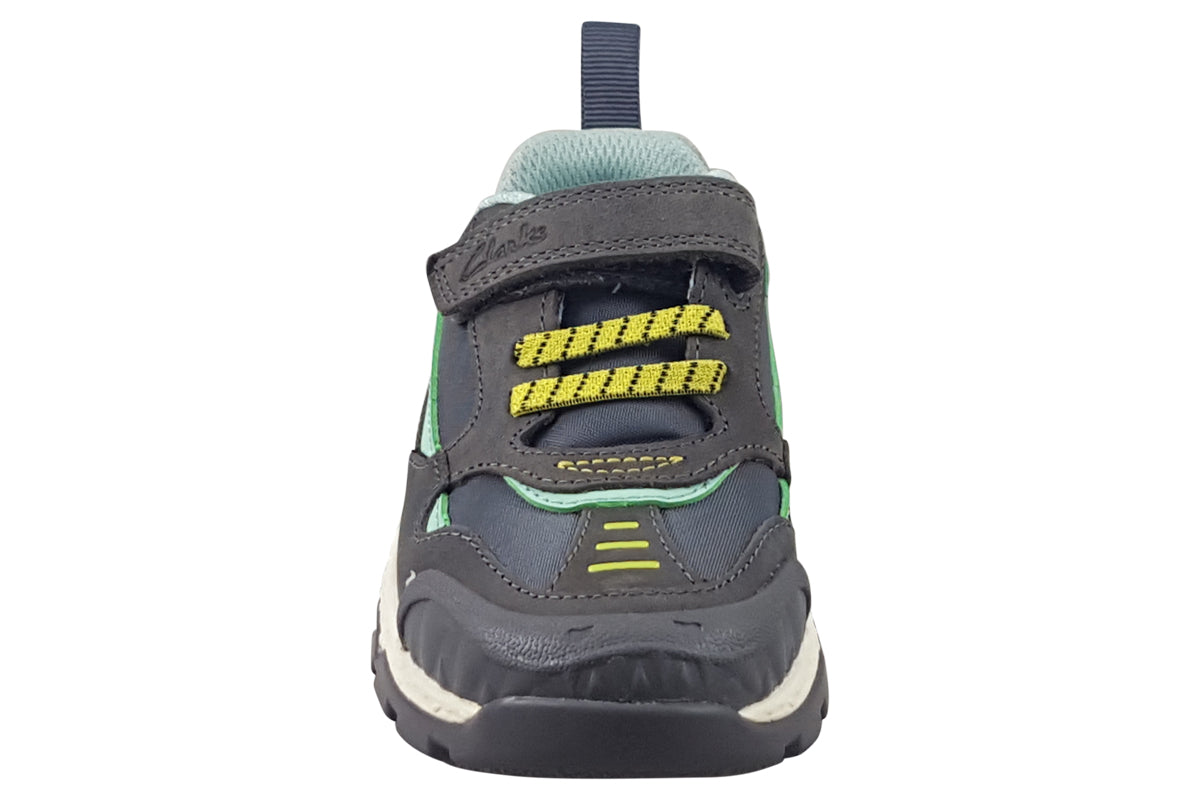 clarks steggy2 park k grey green boys sandals top