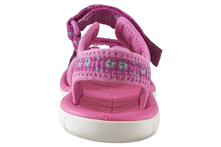 Clarks SurfingTide K.O Hot Pink Girls Sandals