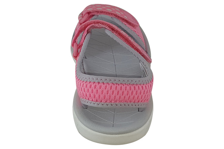 Clarks Surfing Tide K Pink Combi Girls Sandals