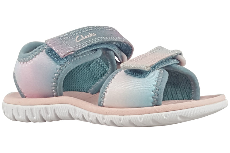 Clarks SurfingTide T. Pastel Girls Sandals