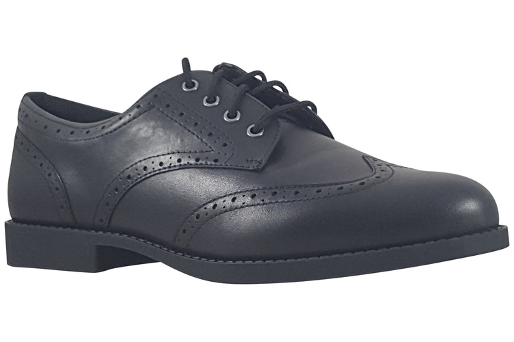 Clarks Tapa Pure Y. Black Leather Girls School Shoes