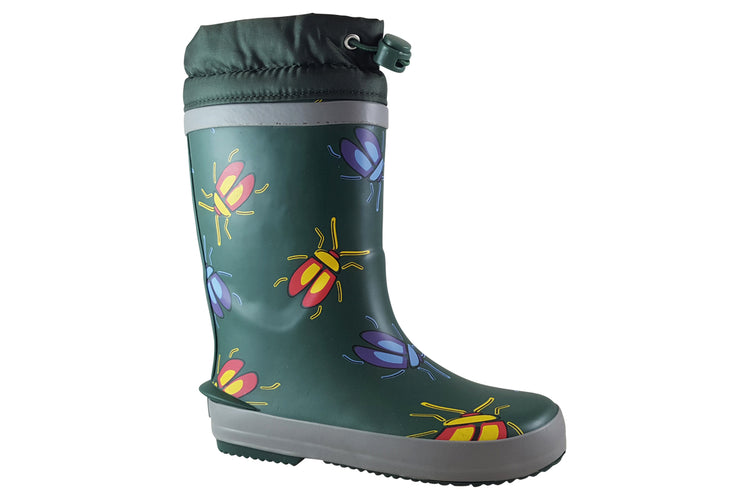 Clarks Tarri Race K Girls Wellingtons Khaki Combi