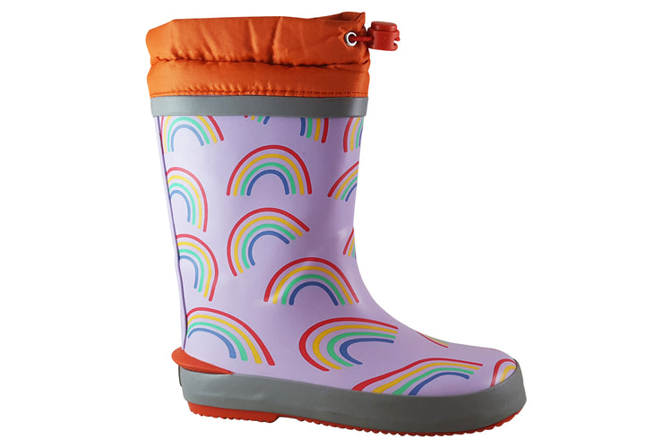 Clarks Tarri Race K Girls Wellingtons Lilac Combi
