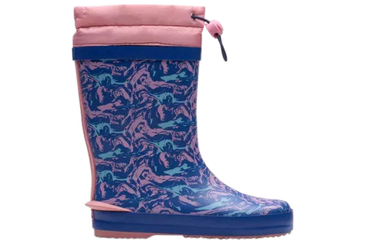 Clarks Tarri Race K. Girls Wellingtons Blue Combi