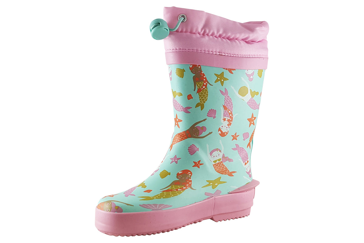 clarks-tarri-race-t-blue-print-girls-wellies-left