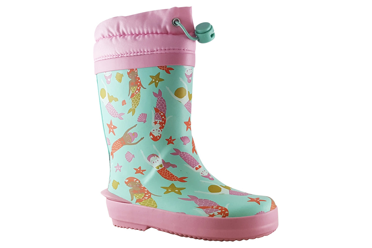 clarks-tarri-race-t-blue-print-girls-wellies-right
