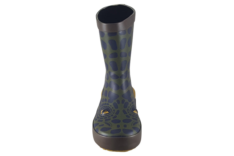Clarks Tarri Run T Boys Wellingtons Khaki