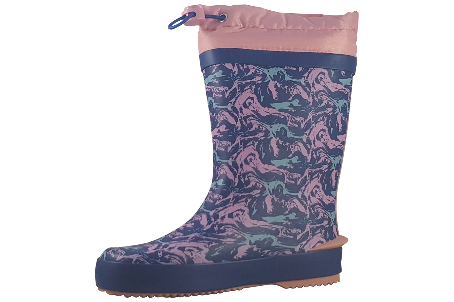 Clarks Tarri Race K. Blue Combi Girls Wellingtons