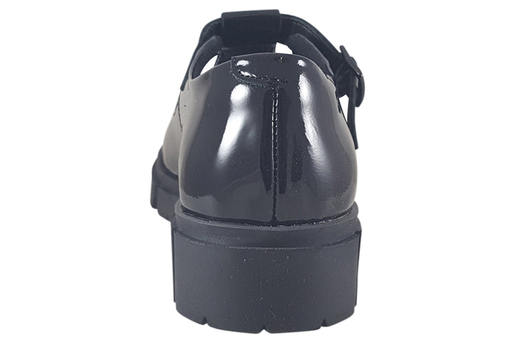 Clarks Teala Bar Black Patent Womens Shoes