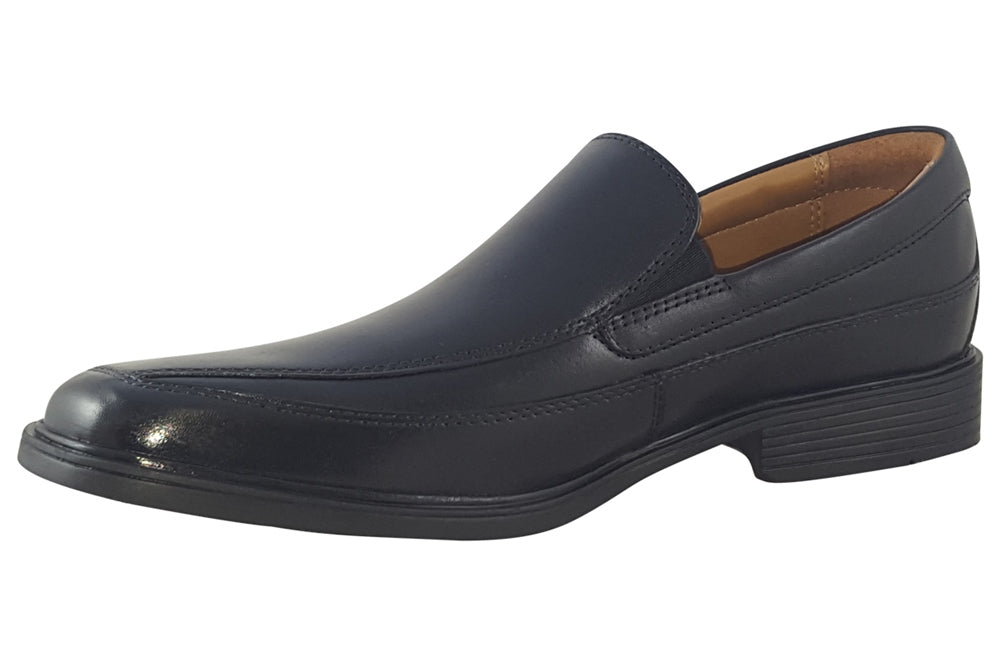 clarks-tilden-free-black-leather-mens-shoes-left