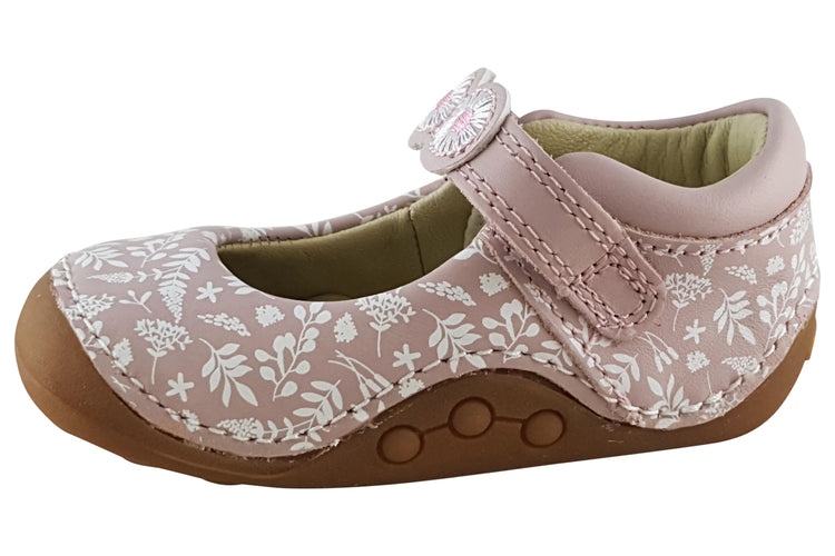 Clarks Tiny Flora T. Pink Girls First Shoes