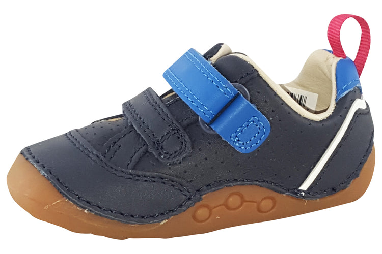 Clarks Tiny Sky T Navy Leather Boys First Shoes