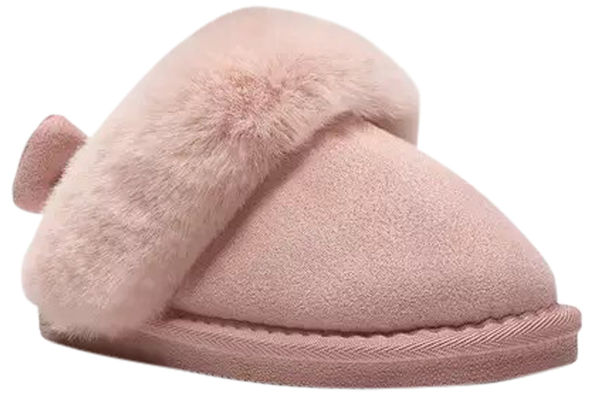 Clarks Toastie Bow K. Pink Girls Slippers