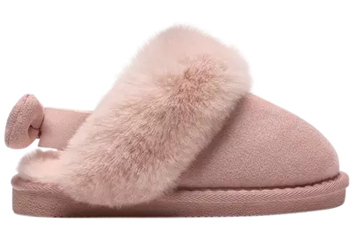 Clarks Toastie Bow K. Pink Girls Slippers