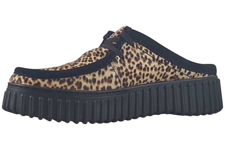 Clarks Torhill Mule Leopard Print Womens Shoes
