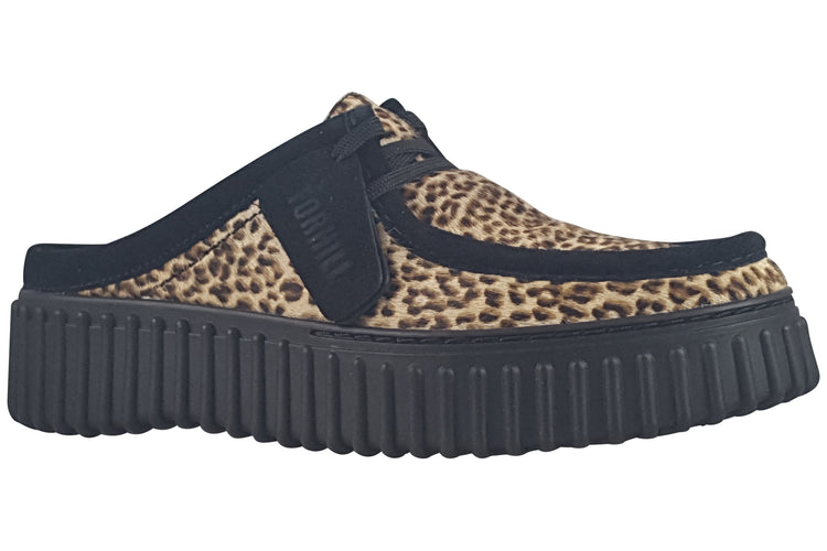 Clarks Torhill Mule Leopard Print Womens Shoes