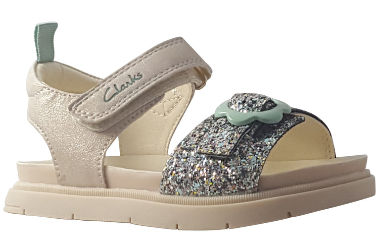 Clarks TwixieFlora K. Neutral Girls Sandals