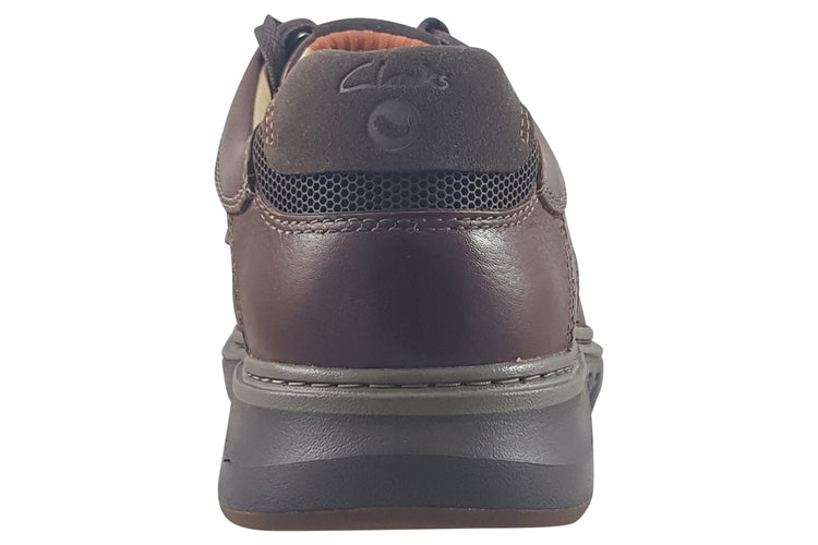 Clarks Un Briley Pace Tan Leather Mens Shoes