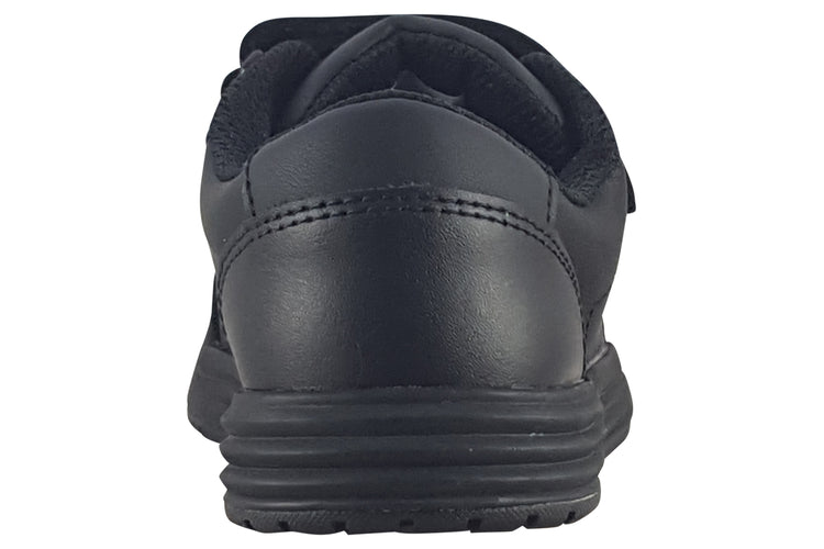Clarks Urban Solo K Black Leather Boys School Shoes