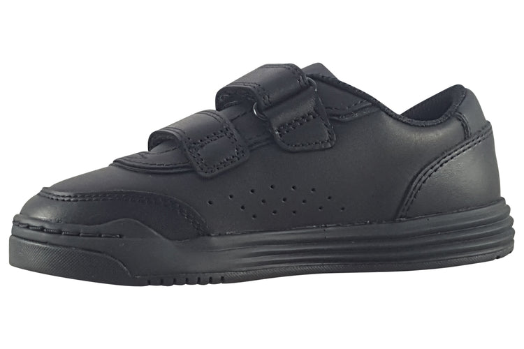 Clarks Urban Solo K Black Leather Boys School Shoes