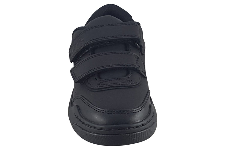 Clarks Urban Solo K Black Leather Boys School Shoes
