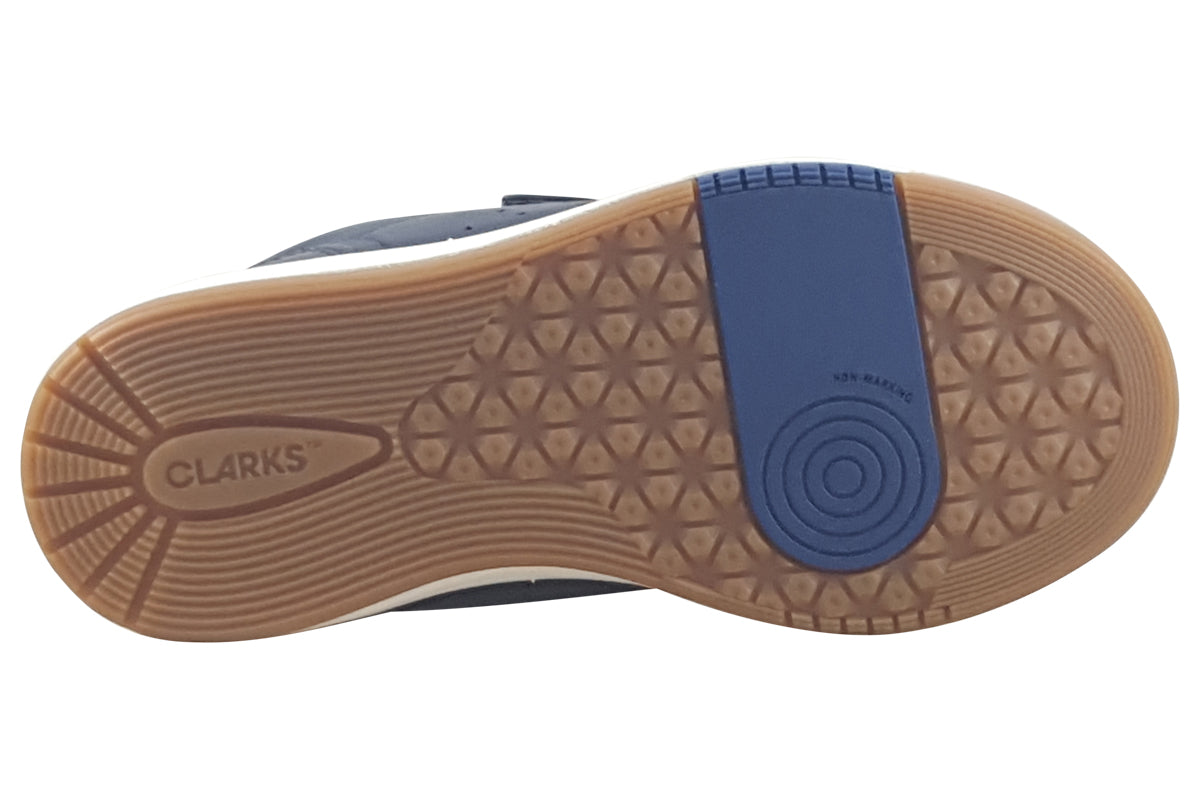 clarks urban solo k navy boys sandals sole