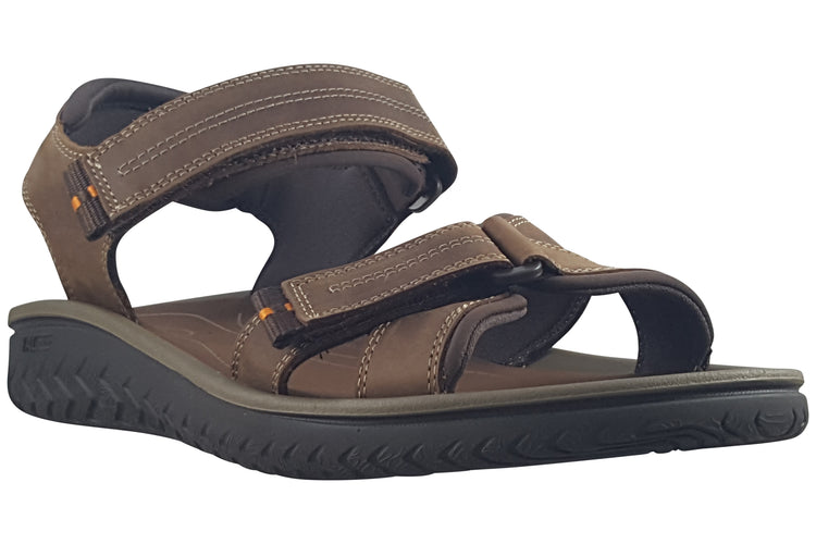 Clarks Wesley Shore Beeswax Leather Mens Sandals