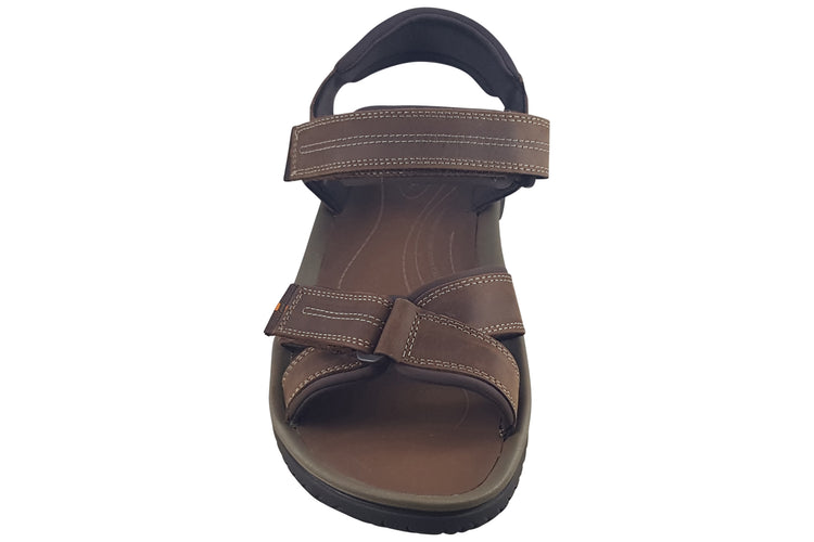 Clarks Wesley Shore Beeswax Leather Mens Sandals