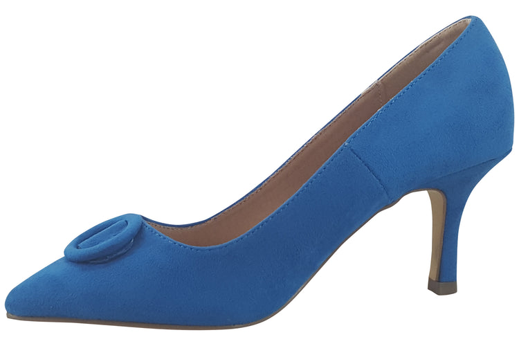 Cocco Ritz Button Coco1023 Blue Micro Womens Shoes