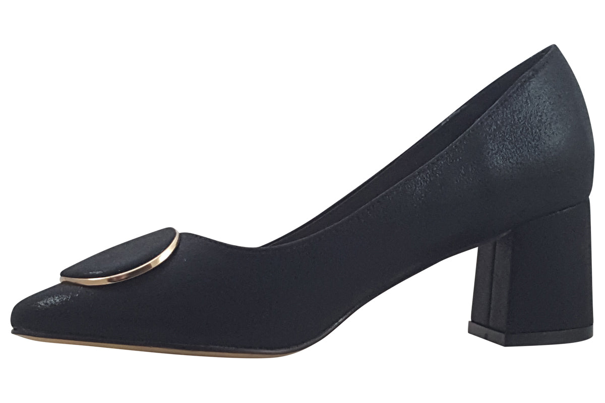 cocco ritz clara black metallic fabric womens left