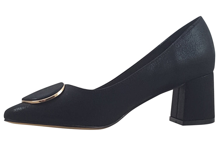 Cocco Ritz Clara 1012 Black Metallic Fabric Womens Shoes