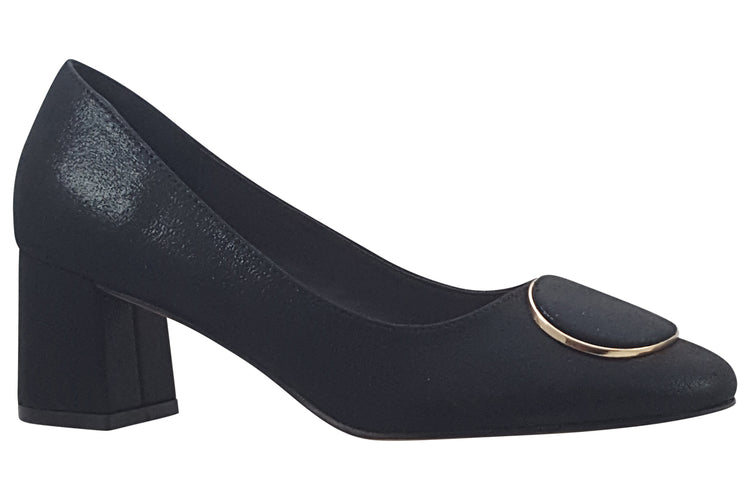 Cocco Ritz Clara 1012 Black Metallic Fabric Womens Shoes