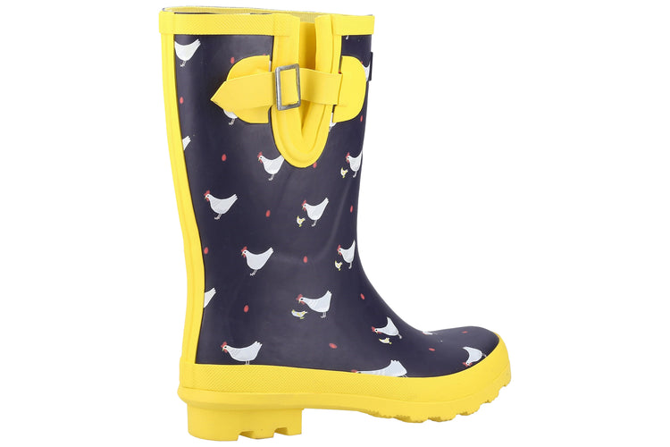 Cotswold Farmyeard Mid Chick Womens Wellingtons