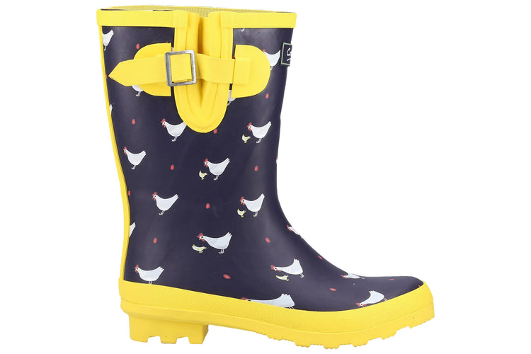 Cotswold Farmyeard Mid Chick Womens Wellingtons