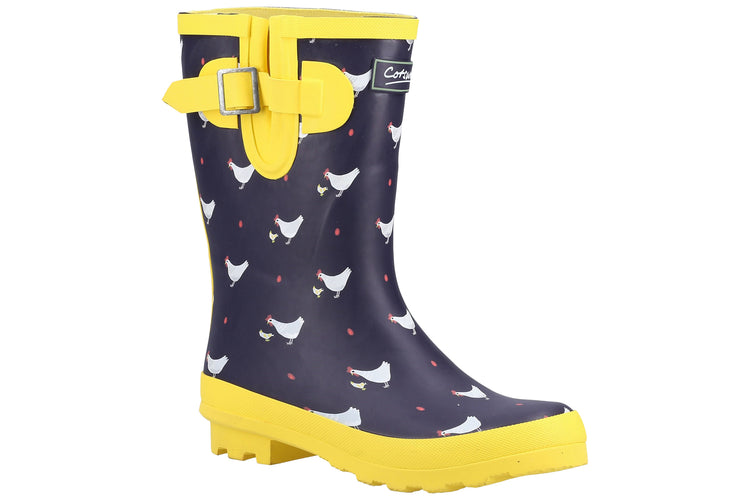 Cotswold Farmyeard Mid Chick Womens Wellingtons